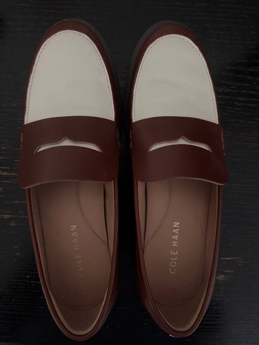 Lug sole leather  loafers
